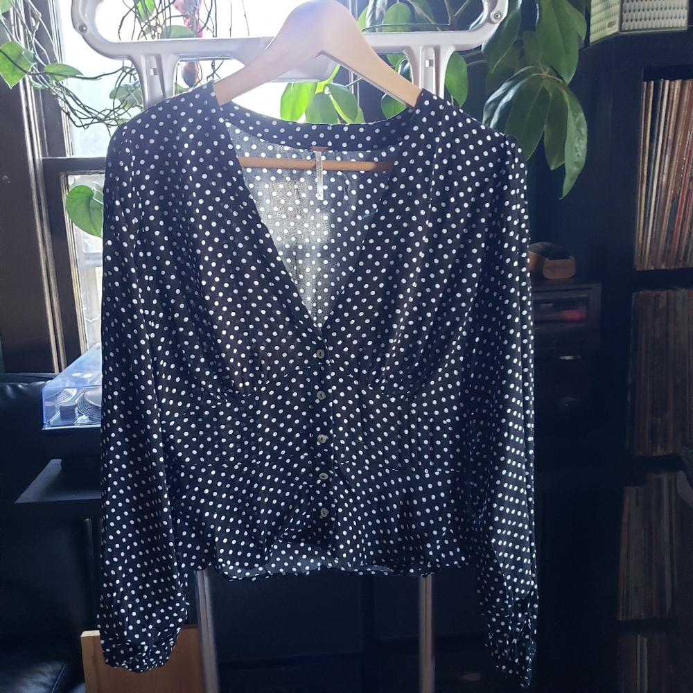 Free People button down blouse